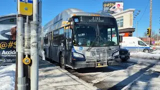 CNG Bus Ride! Hamilton Street Railway 2015 New Flyer XN60 #1427 on Route 1 King to Main oppositeKing