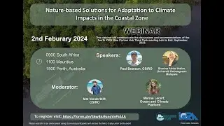Webinar - Nature-based Solutions for Adaptation to Climate Impacts in the Coastal Zone.