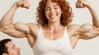 YOUNG BODYBUILDER GIRL WITH TONED MUSCULAR BICEPS : LAUREN