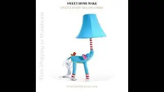 Baby Elephant Lamp Nursery & Night Light: For Bedside, Nightstand & Table Lamp as Toys #Elephant