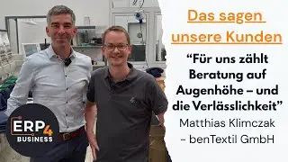 Myfactory ERP Erfahrung: Unser Kunde benTextil berichtet aus der Praxis