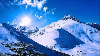 ❄️Breathtaking Winter Views: Ski Resort From Above🏂❄️  #winter #beautiful #landscape