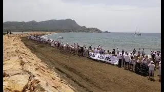 Portmán. Concentración contra el sellado bahía. Manifiesto y cadena humana en San Bruno 15/06/2025
