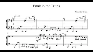 Funk in the Trunk - piano score