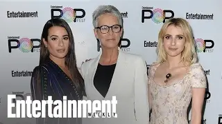 Scream Queens: Lea Michele, Emma Roberts On Jamie Lee Curtis & More | PopFest | Entertainment Weekly