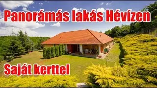 Panorámás lakás Hévízen saját kerttel