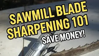 How I sharpen Sawmill blades on the cheap.