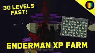 Minecraft Enderman XP Farm - Best, Easy One-Hit Design - Super Fast XP