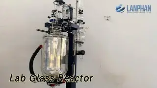 Lifting Lab Glass Reactor 50L Double Jacketed Crystallization