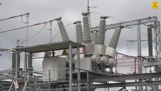 Short -11 II insulator II Close Up Shot of Insulators in Substation II Energy II Electricity II