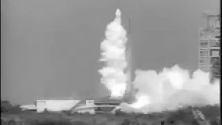 Thor Rocket Carries Courier Communications Satellite Into Space 1961
