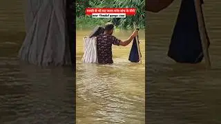 over flooded ganga river 😲
