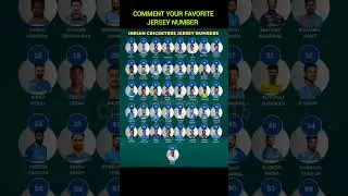 Indian Cricket Team 1 To 100 Jersey Number#shorts #shortsfeed #indiancricketer #jersey #jerseynumber