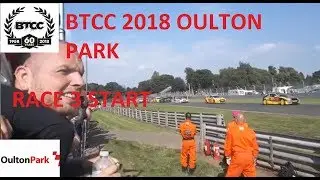 BTCC 2018 OULTON PARK- BTCC Race 3 Start