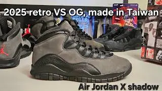 Air Jordan 10 Shadow OG против ретро-модели 2025 года и &laquo;небольшой&raquo; сюрприз