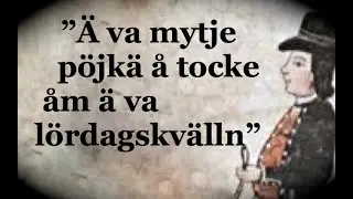 Kvinna pratar gammal dalm&aring;l fr&aring;n Gagnef