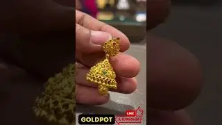 Gold jhumki Design Weight and Price || Gold Jewellery #gold #goldpot