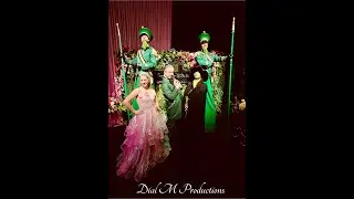 Wicked Theme Party Glinda Elphaba OZ Emerald City Guard Stilt Walkers Dial M Productions #wicked