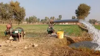 Diesel engine amazing water || Startup Tube well in village 