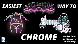 The Easiest Way To Chrome in Photoshop (FREE VECTOR WEBSITES) (NO DRAWING & NO ILLUSTRATOR)