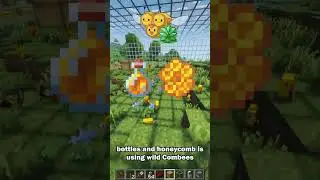 Farm Honey and Honeycomb in Minecraft Cobblemon with Combees!  #cobblemon #minecraft