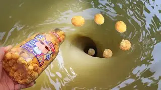 Experiment  Whirlpool Hole Vs popcorn #04