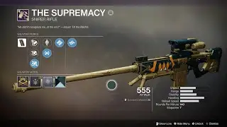 Destiny 2: Last Wish - The Supremacy Queen's Wrath Sniper IS MINE AGAIN! (Drop & Short PvE Showcase)