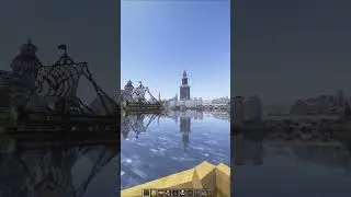 Huge greek ancient kingdom boat city build showcase  #minecraft  #minecraftshorts  #gaming