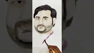 Portrait of Indresh Ji Maharaj - A Small Effort from My Heart (Watercolor Painting)❤️🎨