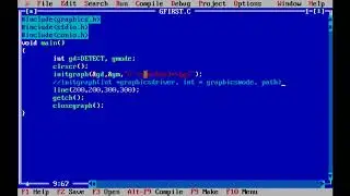 Learn Computer Graphics using C: Program 1 (How to Run First Graphics Program)