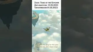 Link falls behind a leaked game  [zelda totk]
