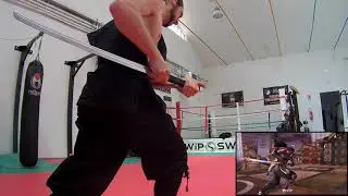 gaming in real life #soulcalibur #mitsurugi #katana #gamer #gaming #shorts