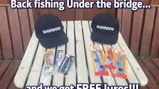 Back fishing Under the bridge&hellip; and we got FREE lures!!!