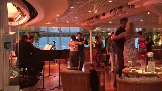 Ballroom dance party on Crystal Serenity