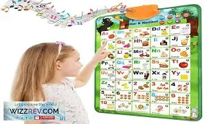 Electronic Interactive Alphabet Wall Chart Toddler Learning Educational ABC Poster for Kids