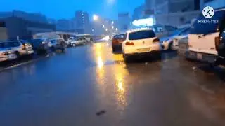 Kuwait weather heavy rain New year day even raining I'm going to work for my family
