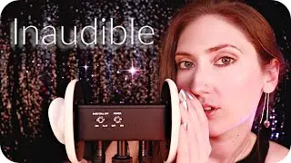 ASMR Inaudible / Unintelligible Whisper with Gentle Ear Massage & a little Ear Tapping for Tingles❤️