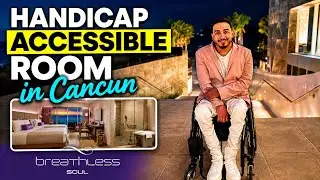 ADA Handicap Accessible Room @ Breathless Soul Cancun Resort #spinalcordinjury #wheelchair