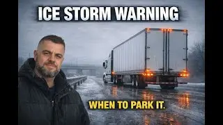 Ice storm warning ⚠️ for truckers