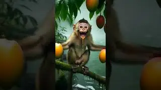 a little monkey helps crocodile