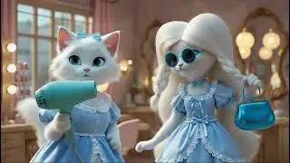 Two Fashionista Cats Getting Glamorous Makeover! || Cute Cat Beauty Salon Makeover 💙 
