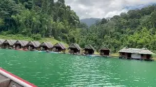 Floating houses on Cheow Lan Lake, Khao Sok