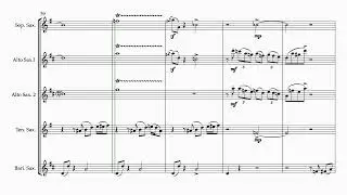 Good King Wenceslas arranged for Saxophone Quintet