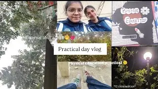 *Physical education practical* || Practical day series 2 🙂🫰🏻 || Urvashi Singh || #vlog #vlogger 