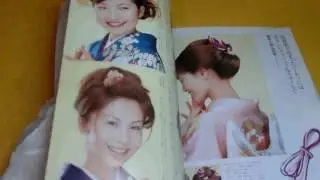 Japanese Kimono Hairstyle and how to wears book from japan obi kanzashi #0157