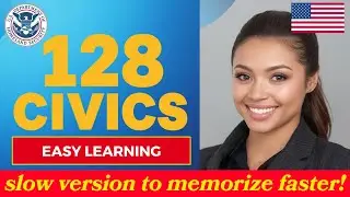 New 2026 Official U.S. Citizenship Test USCIS 128 Civics Exam Questions, Ciudadania Americana, Trump