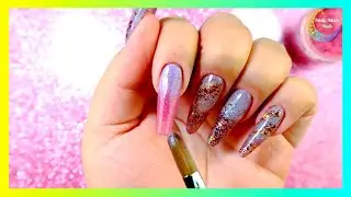 Тестируем акрил Glam & Glits с эффектом термального освещения | Molly Moo's Nails
