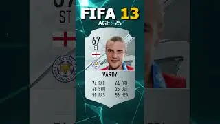FOOTBALLERS FIRST FIFA CARD EVER VS THEIR PRESENT FIFA CARD #shorts #haaland #suarez #kante #vardy