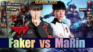T1 Faker ZED vs MaRin SEJUANI Jungle - Patch 25.16 KR Ranked | lolrec