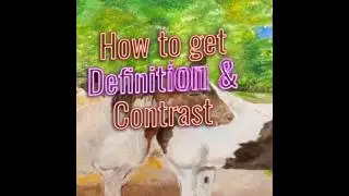 Getting Definition & Contrast Dixie & Voo 11 x 14 Acrylic Painting